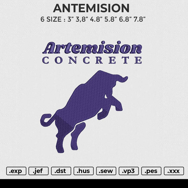 ANTEMISION Embroidery File 6 size