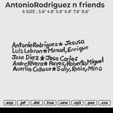 AntonioRodriguez n friends Embroidery File 6 sizes