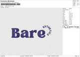 BARE ESTHETIC Embroidery File 6 sizes
