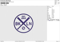 BKLN Embroidery File 6 size