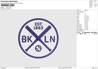 BKLN Embroidery File 6 size