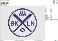 BKLN Embroidery File 6 size