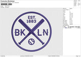 BKLN Embroidery File 6 size