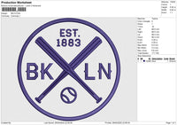 BKLN Embroidery File 6 size