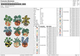 Basket ball flowers Embroidery File 6 size