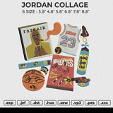 JORDAN COLLAGE Embroidery File 6 size