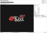 KISS FM NEW YORK Embroidery File 6 size