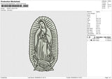 MARIA Outline Embroidery File 6 size