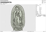 MARIA Outline Embroidery File 6 size