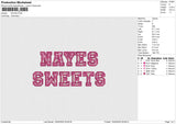 NAYES Embroidery File 6 size