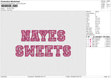 NAYES Embroidery File 6 size