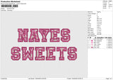 NAYES Embroidery File 6 size