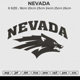 NEVADA Embroidery File 6 size