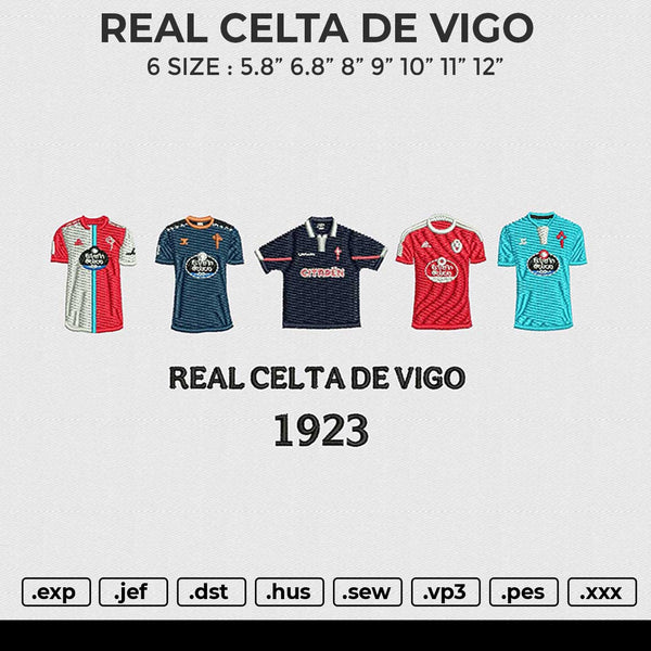 REAL CELTA DE VIGO Embroidery File 6 size