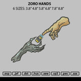 Zoro Hands Embroidery File 6 sizes