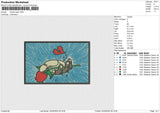 Broken Heart Embroidery File 6 size