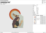 Hugs jesus Embroidery File 6 size