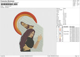 Hugs jesus Embroidery File 6 size