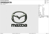 Mazda Simple Embroidery File 6 size