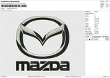 Mazda Simple Embroidery File 6 size