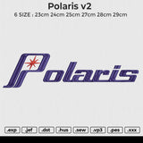 Polaris v2 Embroidery File 6 size